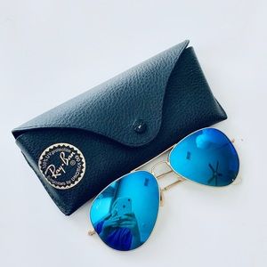 Ray-Ban Aviator Flash Lenses in Blue Flash